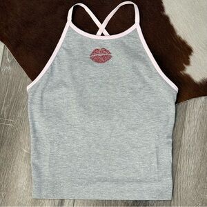 PINK Victoria’s Secret ALL-DAY COTTON™ HIGH-NECK TANK